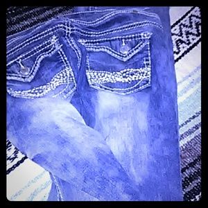 Acid Wash Ripped Bootcut